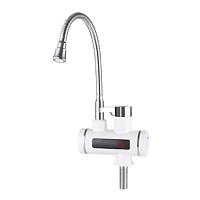 Проточный кран-водонагреватель UNIPUMP BEF-001-02 с дисплеем и гибким изливом