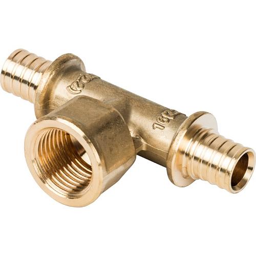 STOUT Тройник переходной с внутренней резьбой 20xR 1/2" для труб из сшитого полиэтилена аксиальный