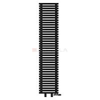 Arbiola Gorizont Ritmo VZ 600-40-39 секций чёрный горизонтальный  радиатор c нижним подключением (на ножках)