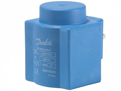 Danfoss BB230AS (018F7351) Катушка электромагнитная присоединение защелкой 230В 50 Гц 10 Вт