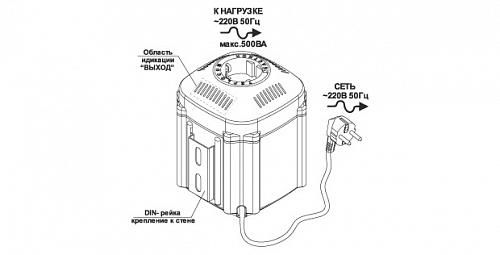 TEPLOCOM ST-222/500-И Стабилизатор напряжения