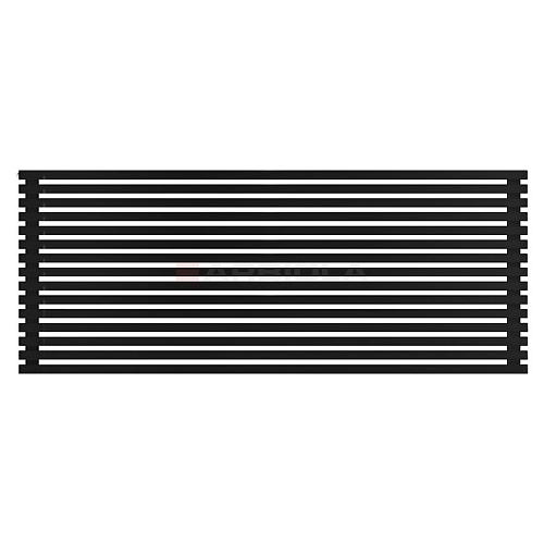Arbiola Gorizont Ritmo H 2200-40-15 секций чёрный горизонтальный  радиатор c боковым подключением