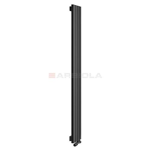 Arbiola Liner V 1500-36-14 секции черный вертикальный радиатор c нижним подключением