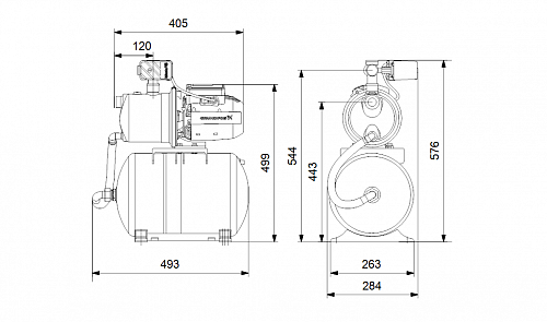 Grundfos JP 4-47 PT-H Самовсасывающий насос