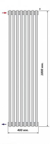 Purmo Delta Laserline AB 2180/8 секций боковое подключение