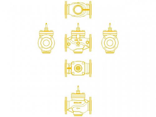 Danfoss VFM 2 DN15 (065B3055) Клапан регулирующий фланцевый Kvs-2,5 м3/ч 