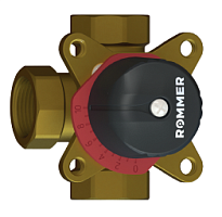 Rommer Клапан смесительный 3-х ходовой 1 1/2" DN40 KVs25