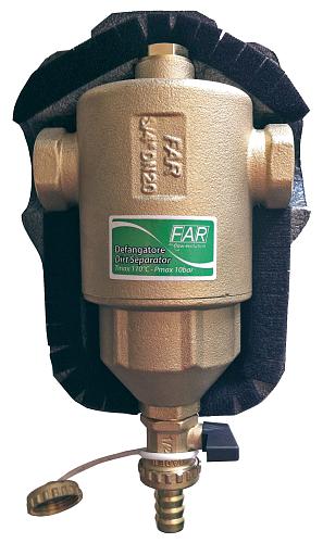 Far Грязеуловитель 1 1/4",сливн.кран,в теплоизоляц.