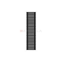 Arbiola Gorizont Ritmo H 500-40-34 секции чёрный горизонтальный  радиатор c боковым подключением