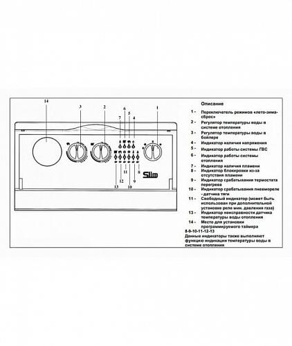 BAXI SLIM 2.300 i 5E напольный двухконтурный газовый котел