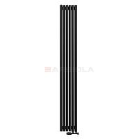 Arbiola Iris 42 V 2200-42-06 секции черный вертикальный радиатор c нижним подключением