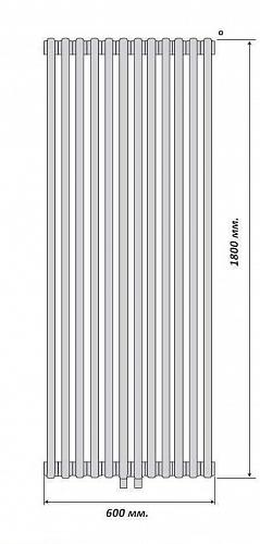 Purmo Delta Laserline MR 3180/12 секций центральное нижние подключение