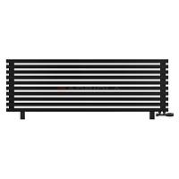Arbiola Gorizont Ritmo VZ 2000-40-10 секций чёрный горизонтальный  радиатор c нижним подключением (на ножках)