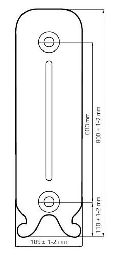 Radimax York  600 3 секции чугунный радиатор
