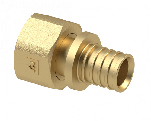 SPL Муфта переходная с накидной гайкой 32х1 для труб из сшитого полиэтилена, латунь