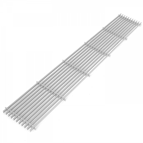 Решетка продольная алюминиевая Techno Vita 185-1000 белая