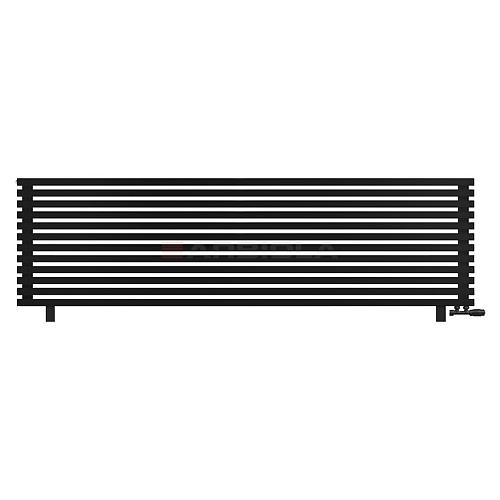 Arbiola Gorizont Ritmo VZ 2500-40-12 секций чёрный горизонтальный  радиатор c нижним подключением (на ножках)