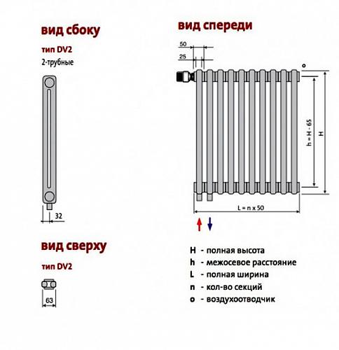 Purmo Delta Laserline VLO 2057 16 секций стальной трубчатый радиатор