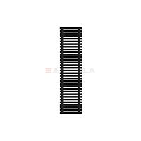 Arbiola Gorizont Ritmo H 500-40-33 секции чёрный горизонтальный  радиатор c боковым подключением