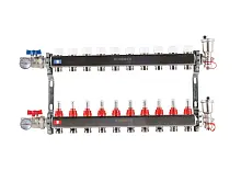 ROMMER Коллектор из нержавеющей стали в сборе с расходомерами 10 вых.