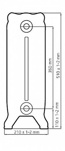 Radimax Windsor 350 11 секции чугунный радиатор
