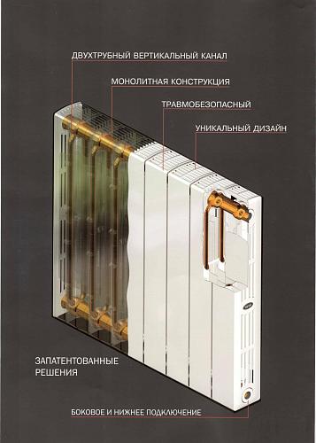 Rifar Supremo Ventil 350 12 секции биметаллический радиатор с нижним правым подключением