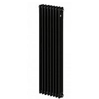 Zehnder Charleston 3180/06 секций №1270 3/4" RAL 9217 боковое подключение черный матовый