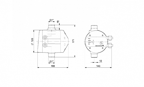 Grundfos PM1 15 Регулятор давления  с защитой от “сухого хода”