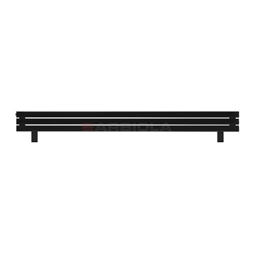 Arbiola Gorizont Liner HZ 2000-36-03 секции черный горизонтальный радиатор c боковым подключением с ножками