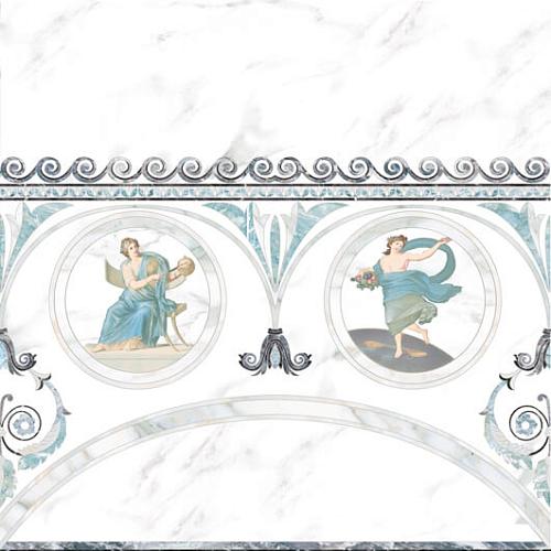 Europa Ceramica, Calacatta, Dec Cеnefa musa Декор 45х45 4шт