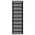 Arbiola Gorizont Ritmo H 750-40-38 секций чёрный горизонтальный  радиатор c боковым подключением
